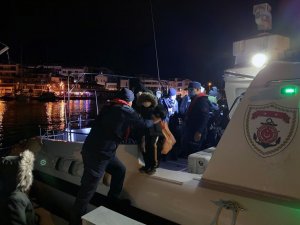 Datça açıklarında 35 göçmen yakalandı