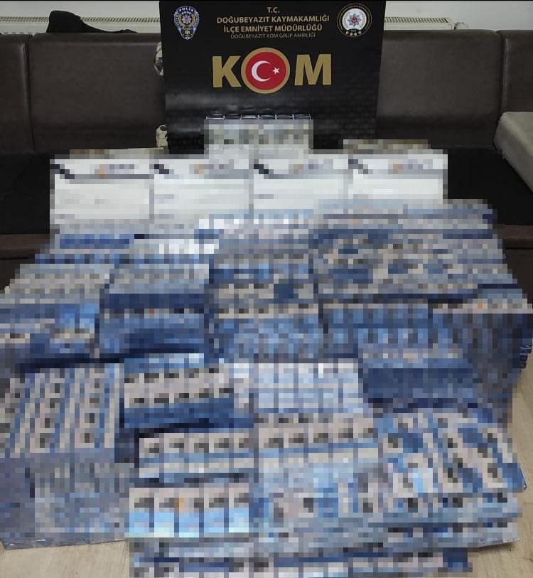 Ağrı'da 3 bin 877 paket kaçak sigara ele geçirildi