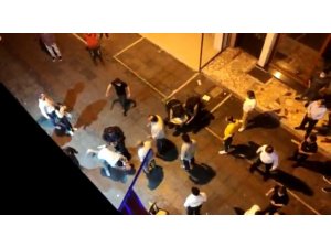 Kadıköy’de bekçiler ile vatandaşlar arasında arbede kameraya yansıdı