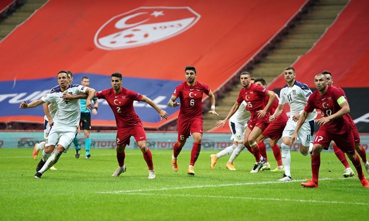 UEFA Uluslar Ligi: Türkiye: 0 - Sırbistan: 1 (İlk yarı)