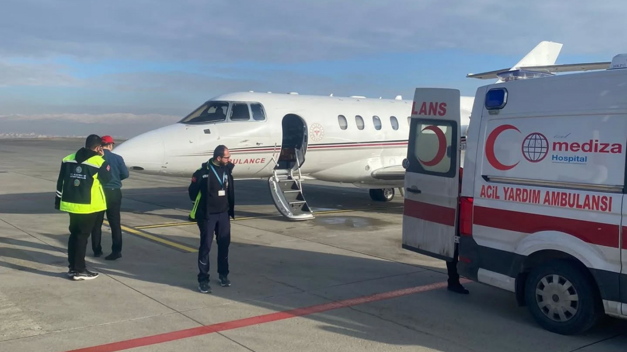 Ağrı’da Doğan Prematüre Bebek İçin Ambulans Uçak Devreye Alındı