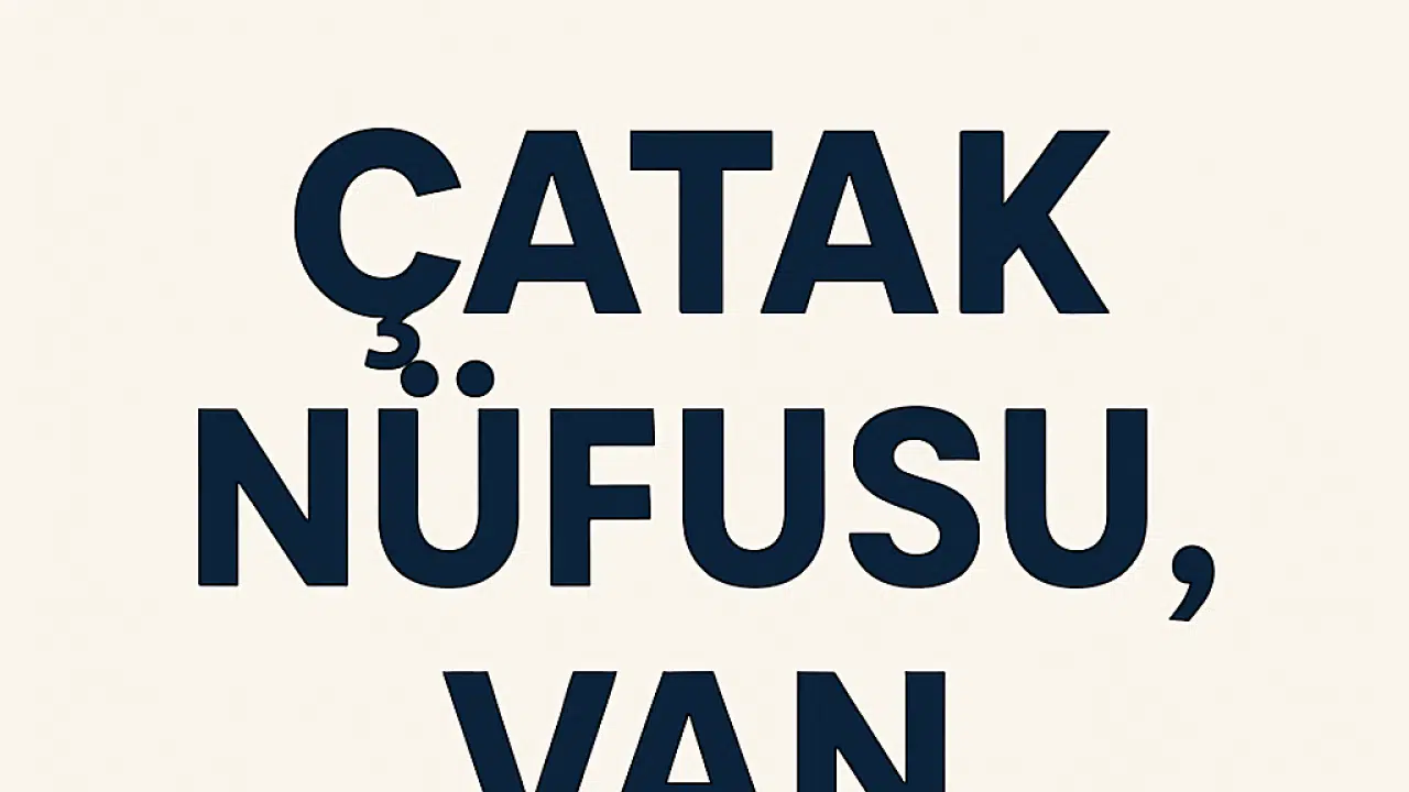 Çatak İlçesi Nüfusu Van  ve Mahalle Bazlı Demografik Yapı