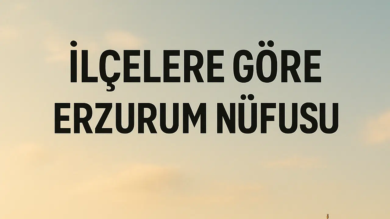 Erzurum İlçelerinin Güncel Nüfusu Açıklandı: Merkez Yoğunluğu Dikkat Çekti