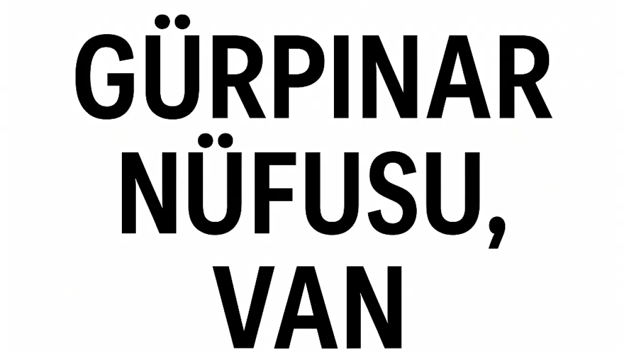 Gürpınar İlçesi Nüfusu Van  ve Mahalle Bazlı Demografik Yapı