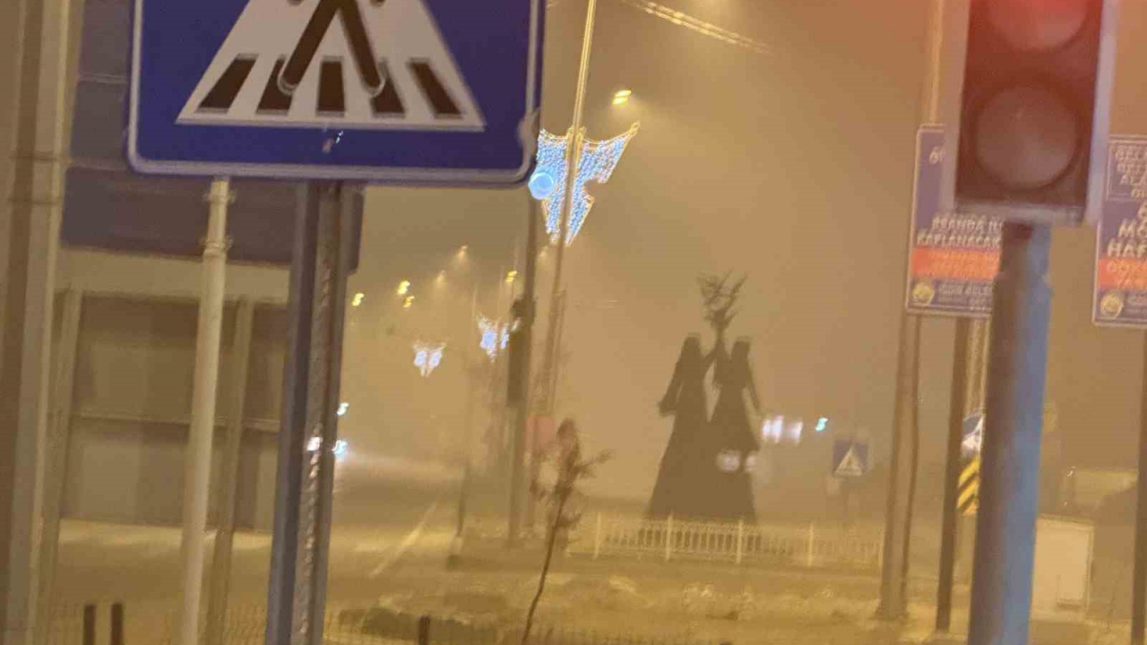 Iğdır'da yoğun sis, görüş mesafesini 1 metreye kadar düşürdü, hayat durma noktasına geldi