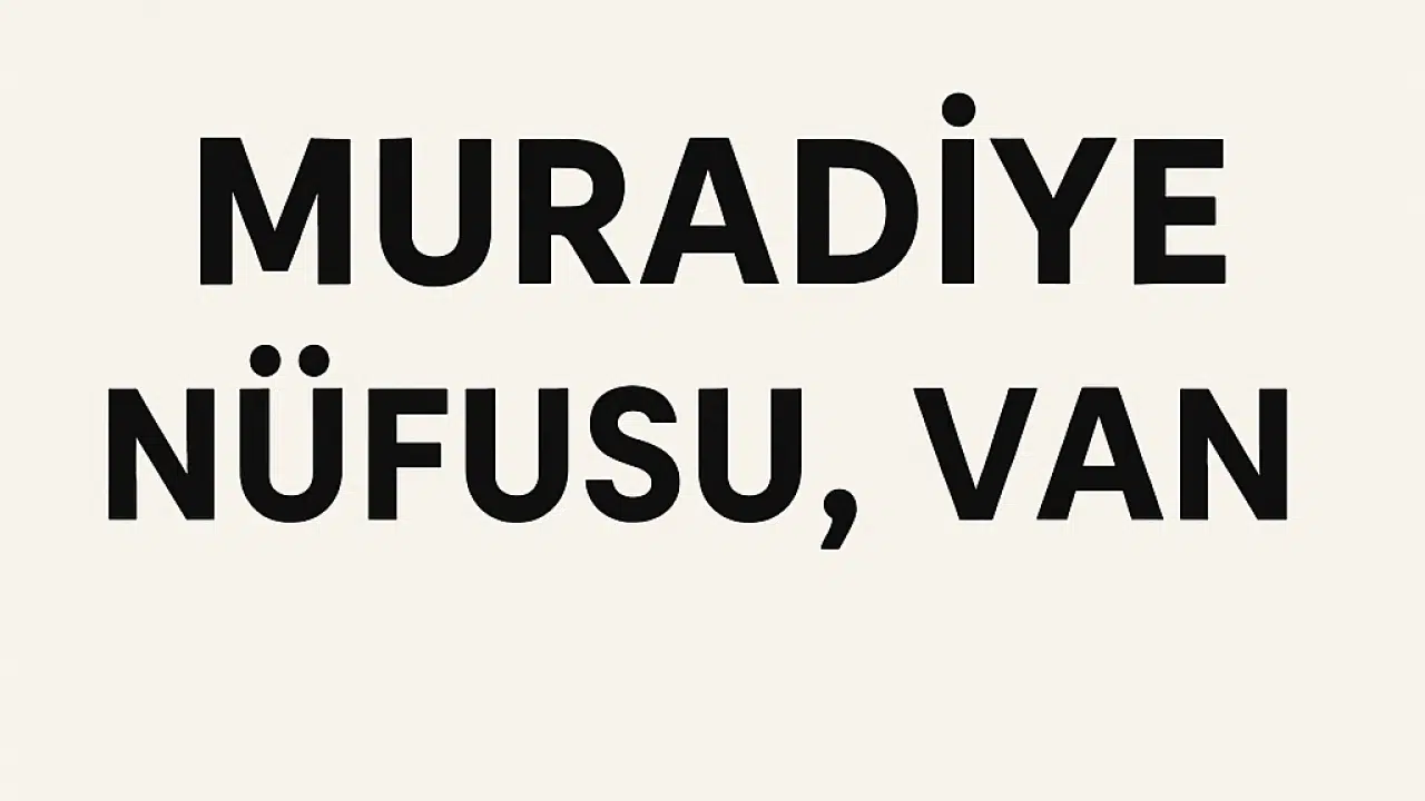 Muradiye İlçesi Nüfusu Van  ve Mahalle Bazlı Demografik Yapı