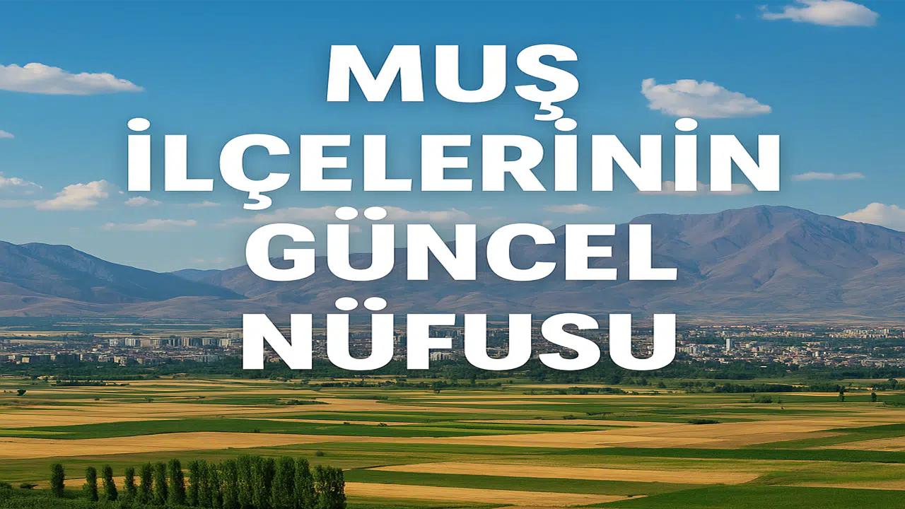 Muş İlçelerinin Güncel Nüfus Verileri Açıklandı: Merkez Yüzde 50'yi Aştı