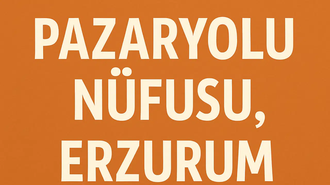 PAZARYOLU NÜFUSU ERZURUM EN SAKİN İLÇELERİNDEN BİRİNİN DEMOGRAFİK YAPISI