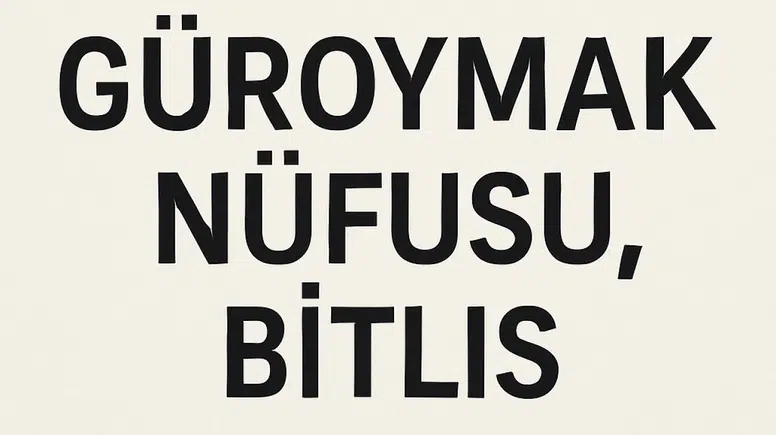 GÜROYMAK İLÇE NÜFUSU, BİTLİS
