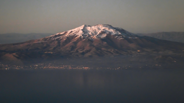 Nemrut Kalderası, Süphan ve Ağrı Dağı havadan görüntülendi