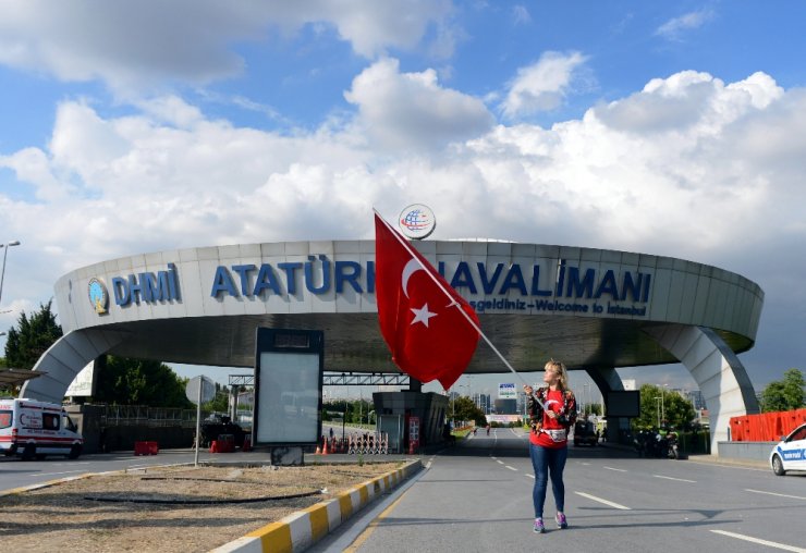 15 Temmuz şehitleri anma programı için Atatürk Havalimanı’nda hazırlıklar tamamlandı