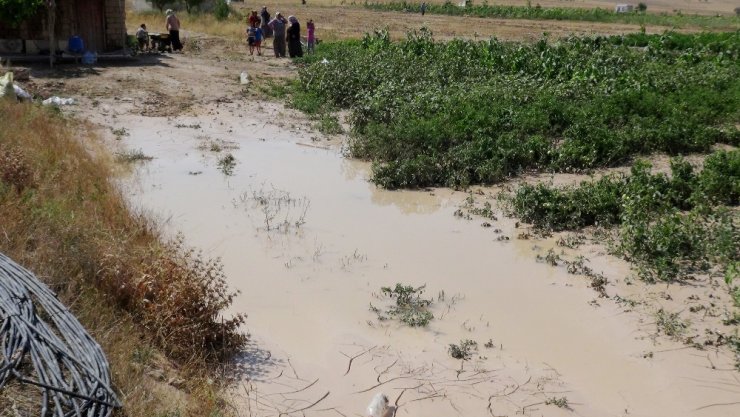 Aksaray’da tarım arazilerini dolu ve sel vurdu