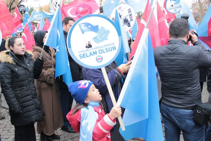 Çin zulmü Ankara’da protesto edildi