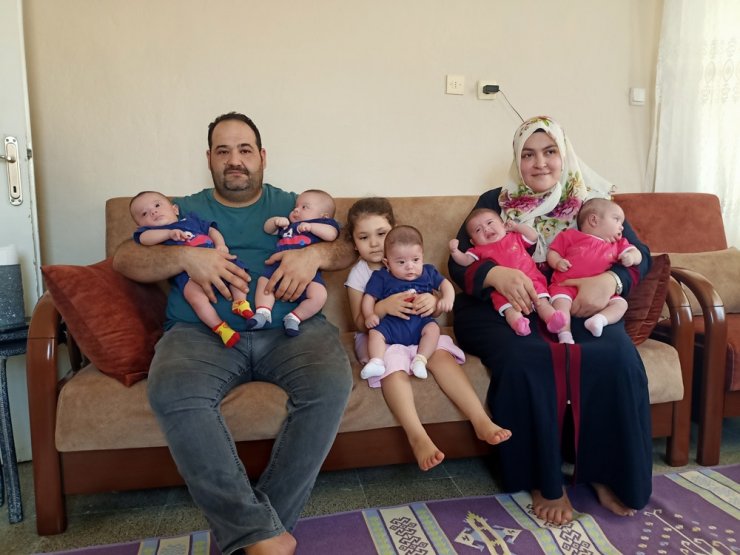 Suudi Arabistan’da beşizleri olan aile Hatay’da