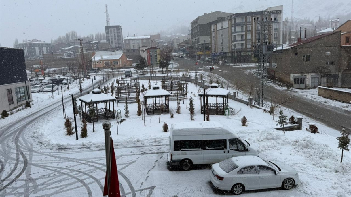 Van ve Bitlis'te kar yağışı etkili oldu 7