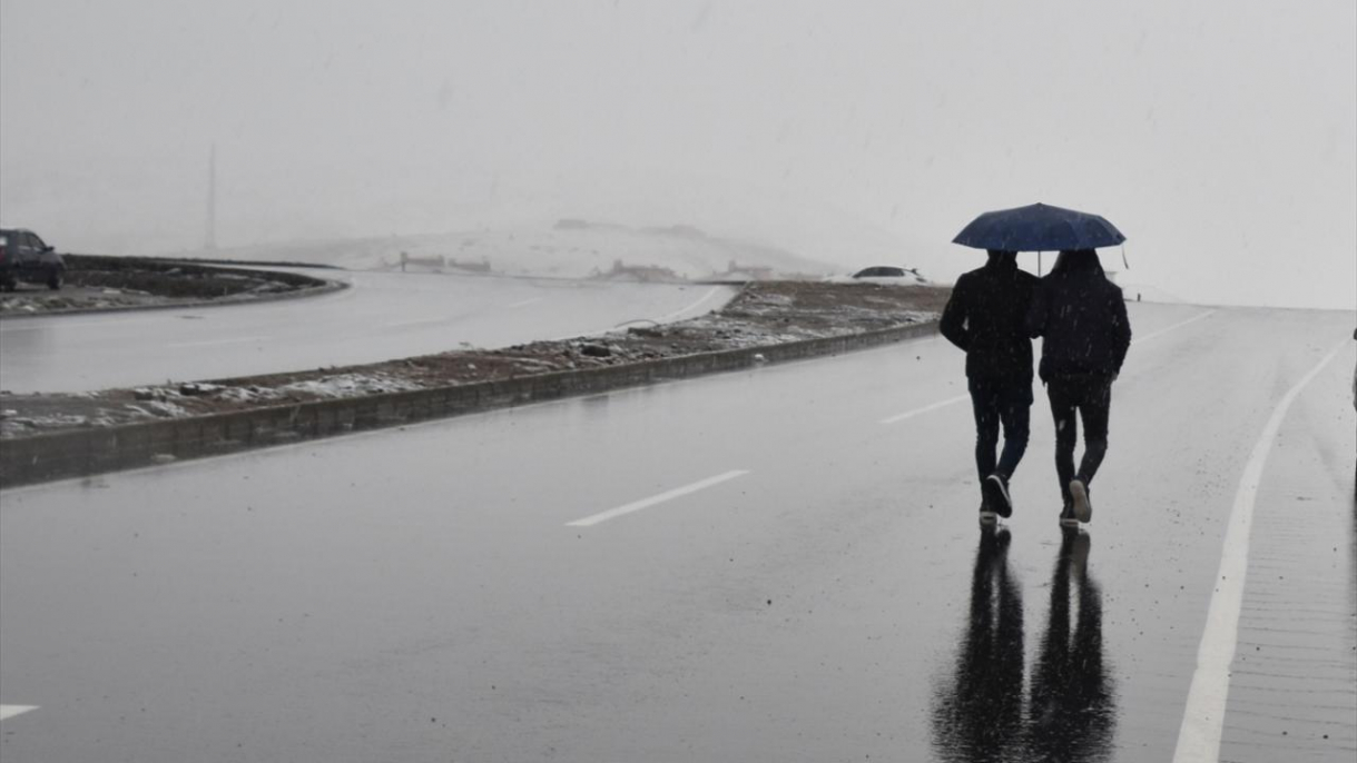 Van ve Bitlis'te kar yağışı etkili oldu 1