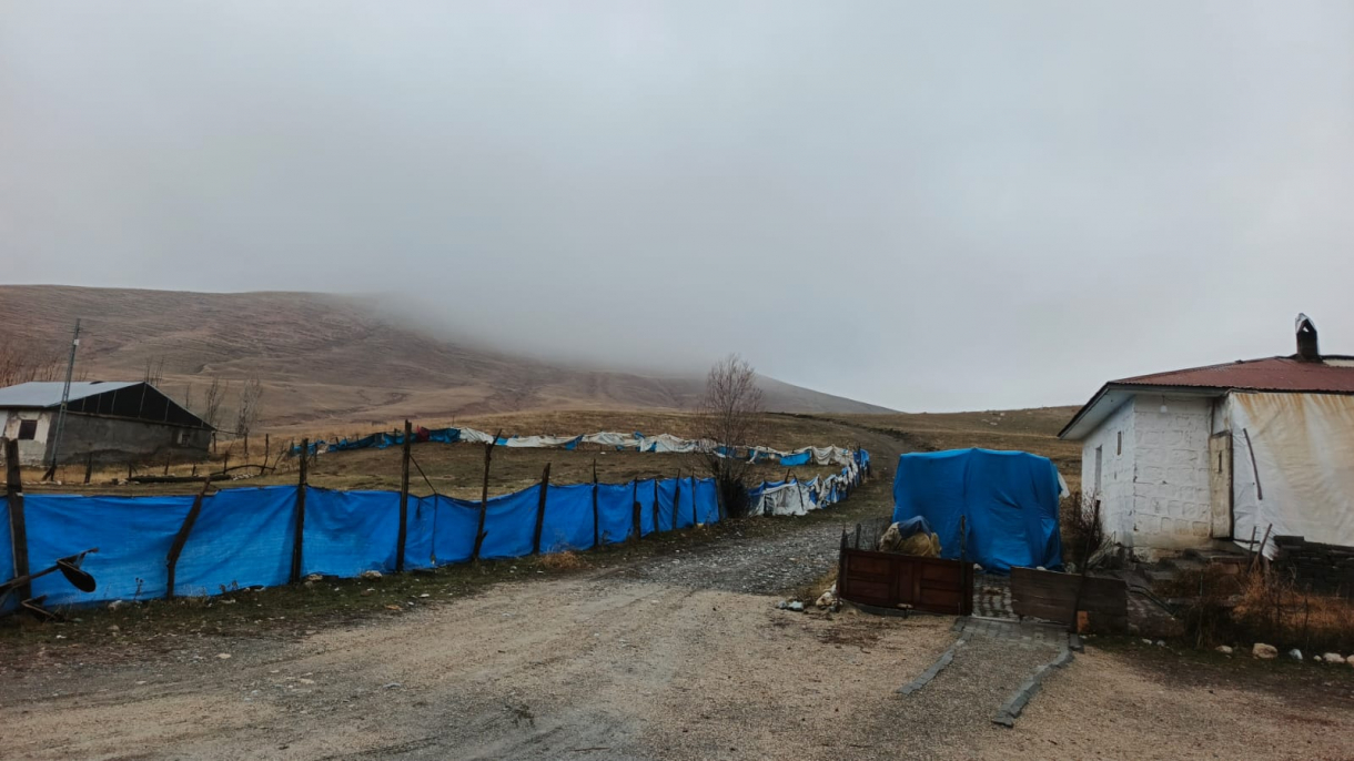 Dede Maksut Köyü'nde kar beklenirken sis bastı 4