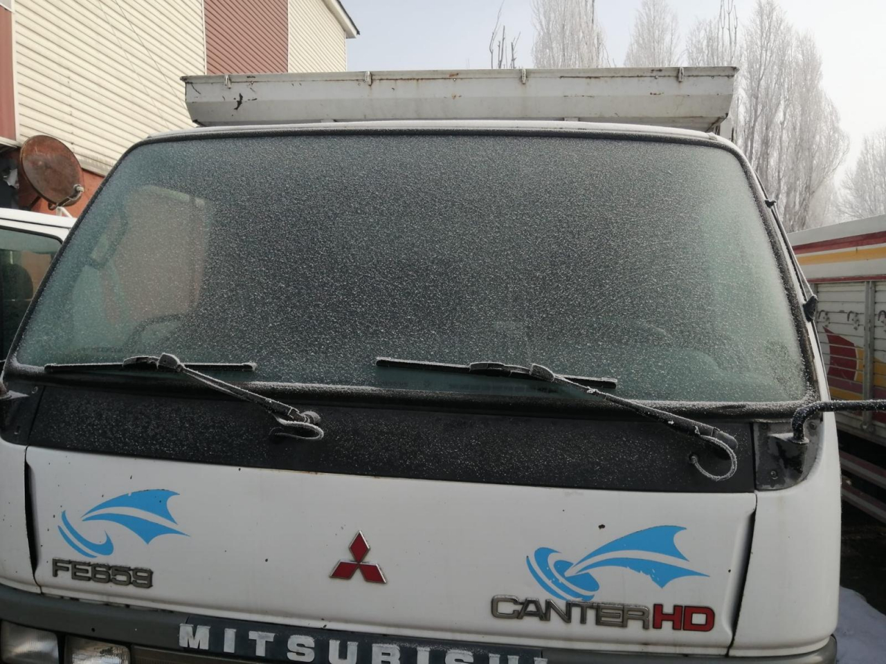 Ağrı'da soğuk hava sertleşti camlar buz tuttu