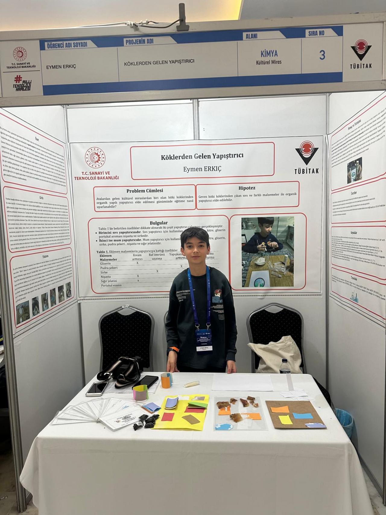 Doğubayazıtlı öğrenci TÜBİTAK bölge finalinde Ağrı'yı temsil etti