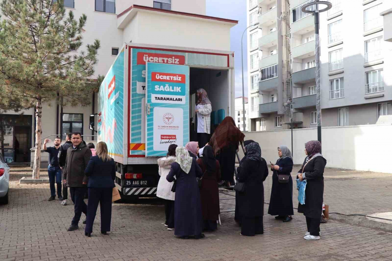 Ücretsiz kanser tarama hizmeti Oltu'da KETEM Tırı ile 3 gün boyunca sunulacak