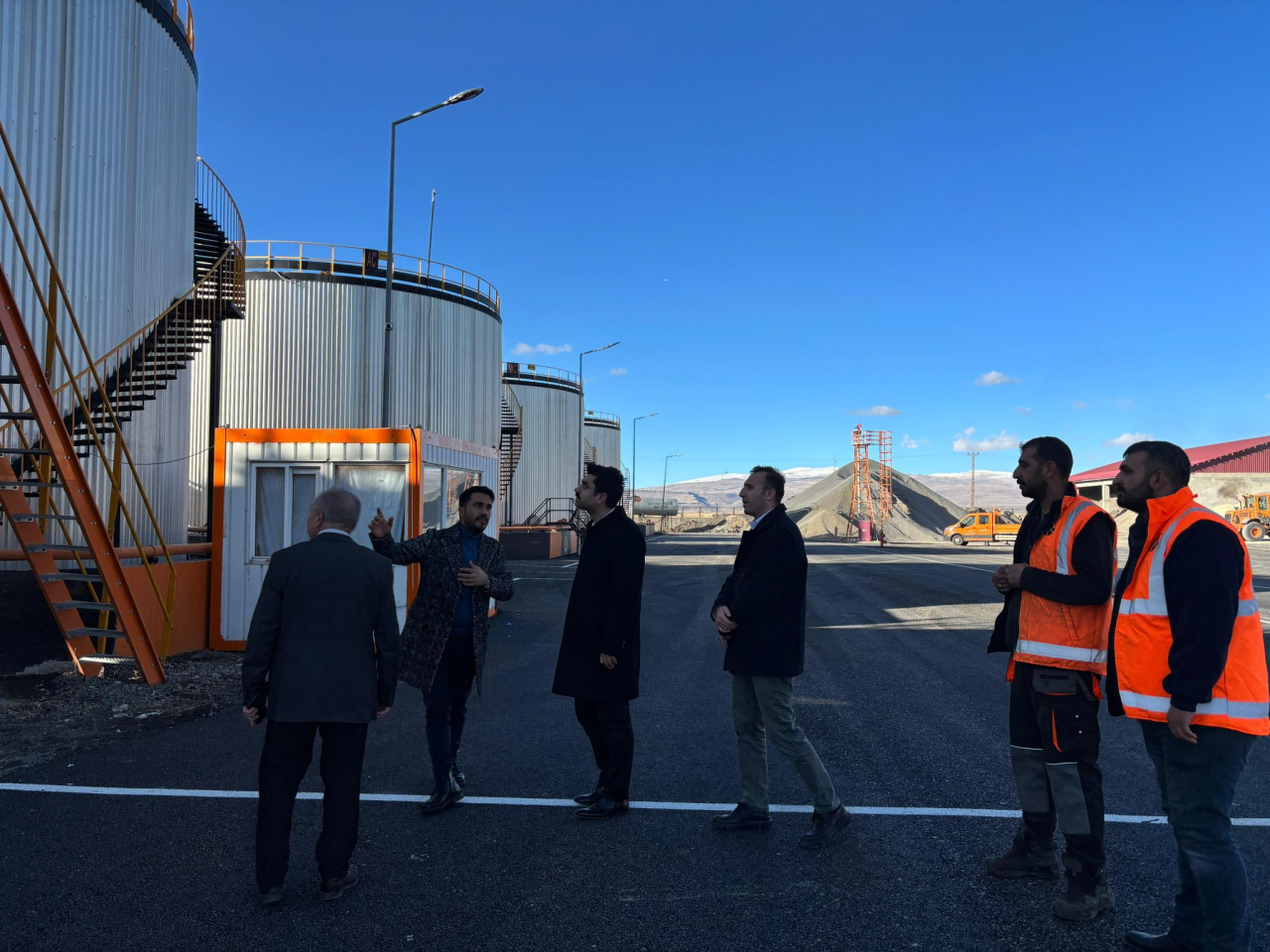 Kaymakam Tutal'dan Karayolları Şantiyelerine İnceleme Ziyareti